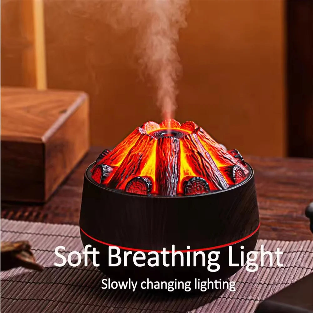 Charcoal Flame Humidifier and Essential Oil Diffuser - Smarsty