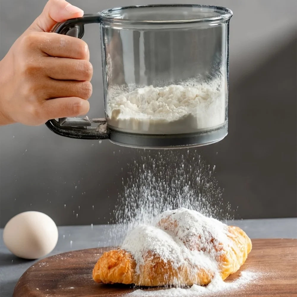 Semi-Automatic Flour Sifter With Hand Press Design - Smarsty