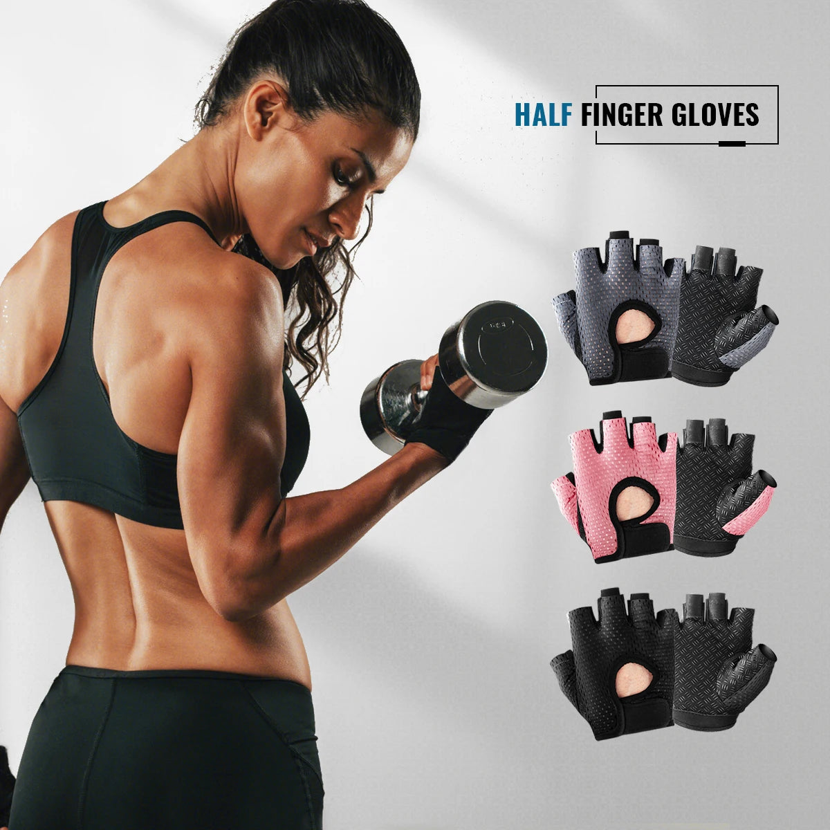 WRELS Breathable Gym Gloves for Women Anti-Slip - Smarsty