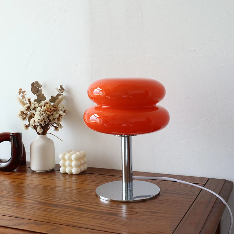Macaron Glass Table Lamp with Dimming Feature for Bedroom Decor - Smarsty