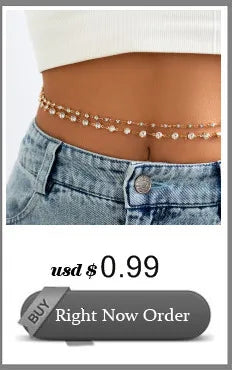 PuRui Sexy Crystal Glass Belly Chain for Women - Smarsty
