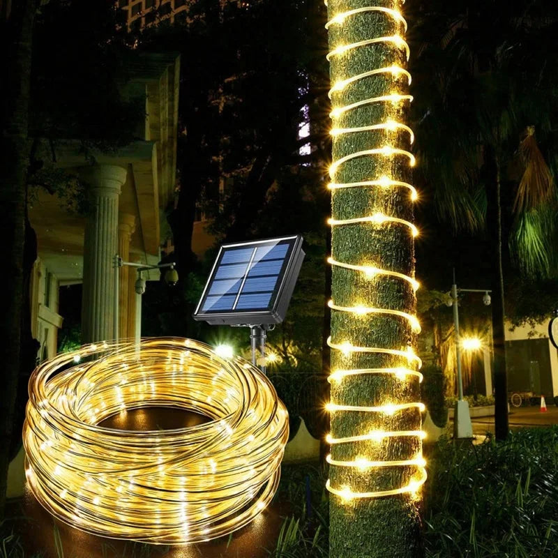 Solar Rope Lights with 8 Light Modes for Outdoor Decor - Smarsty