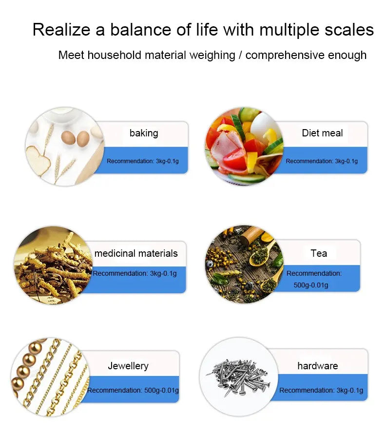 Mini Portable Digital Kitchen Scale with LCD Display - Smarsty