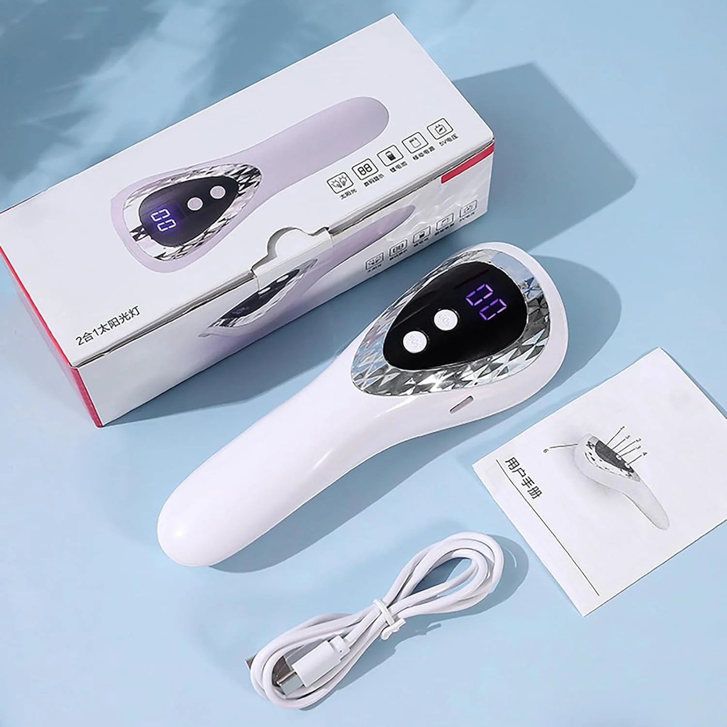 Handheld UV LED Nail Dryer Mini Rechargeable Lamp - Smarsty