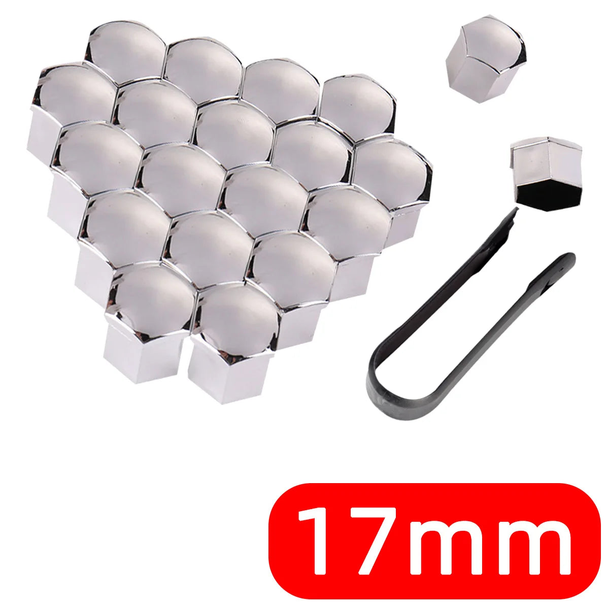 Car Wheel Nut Caps Hub Screw Covers 17/19/21mm Dust Proof - Smarsty