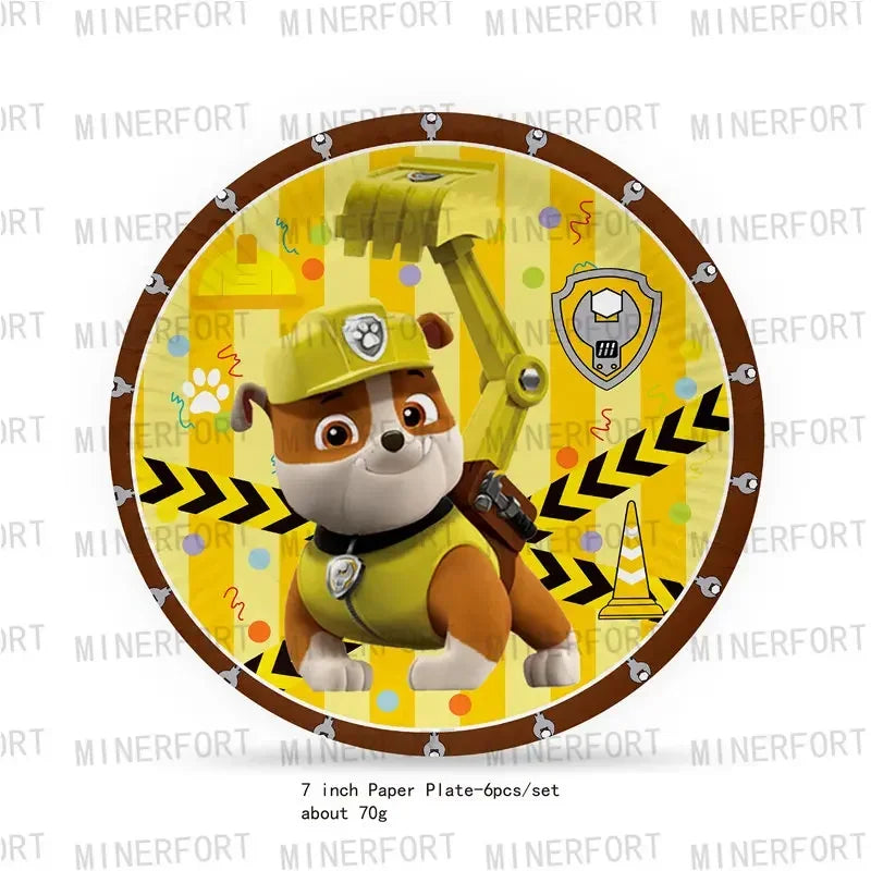 Paw Patrol Birthday Tableware Set for Fun Celebrations - Smarsty