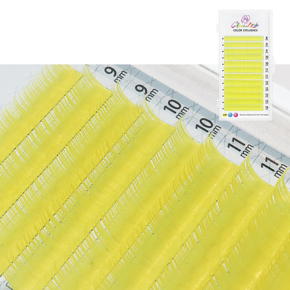 Glamlash Morandi Grey Colorful Individual Eyelash Extensions - Smarsty