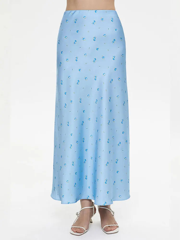 Tossy Summer Printed Fashion Long Skirt For Women High Waist Contrast Patchwork Slim Elegant Party Looks Ladies Y2k Maxi Skirt - Smarsty