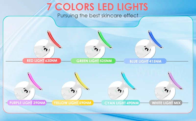 7 Colors Anti Wrinkle Facial Massager for Skin Tightening - Smarsty