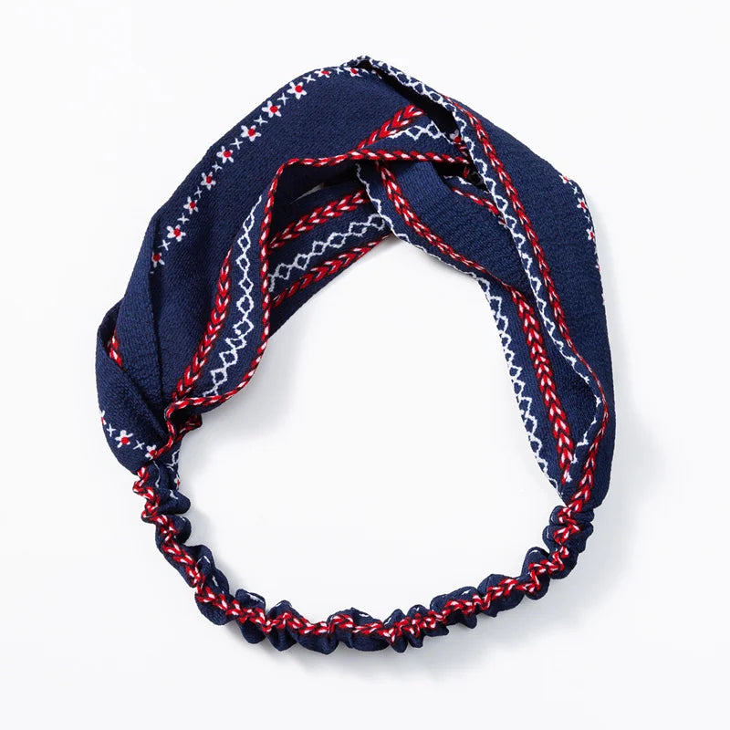 Bohemian Print Headbands For Women Vintage Turban Comfort - Smarsty