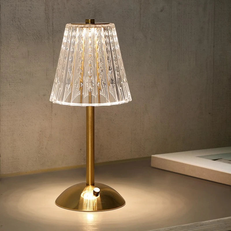 Rechargeable Wireless Table Lamp for Bedroom Decor - Smarsty