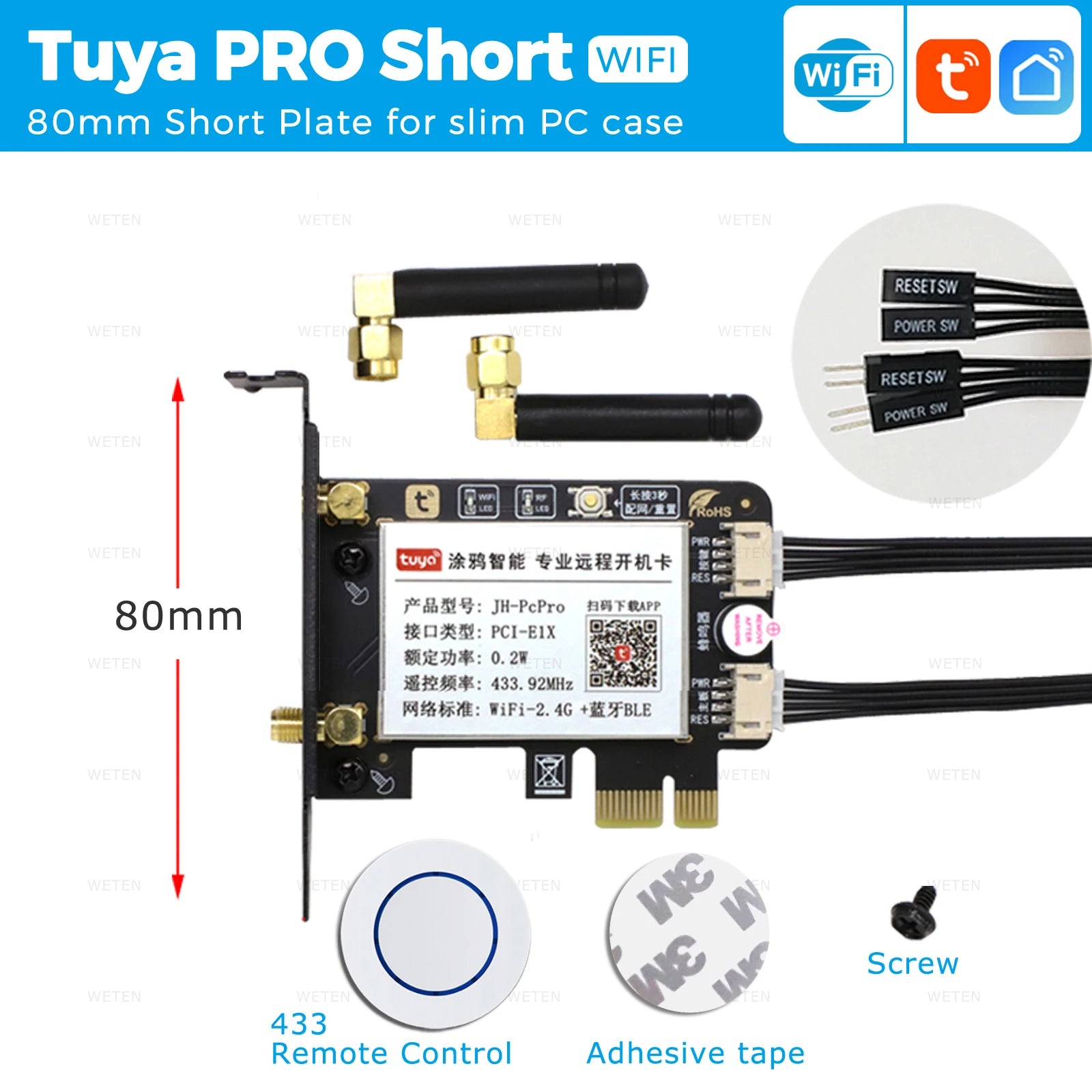 Smart Wifi Power Reset Switch for PC Control - Smarsty