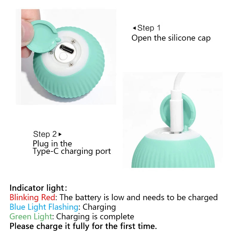 Interactive Rechargeable Cat Ball Toy for Engaging Play - Smarsty