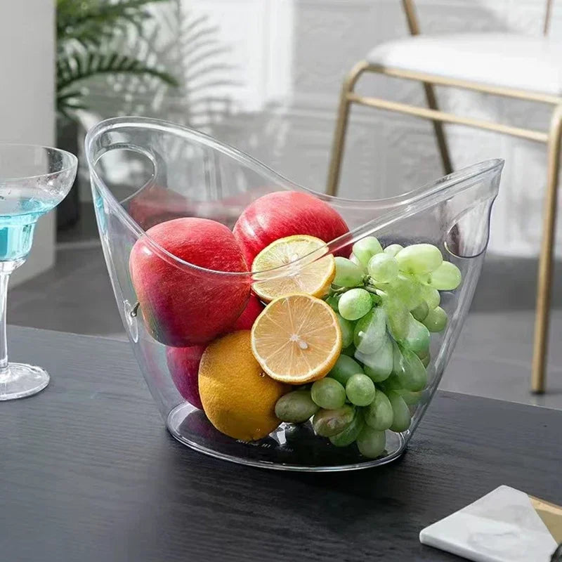 Transparent Ice Cube Storage Bucket for Beer and Wine - Smarsty