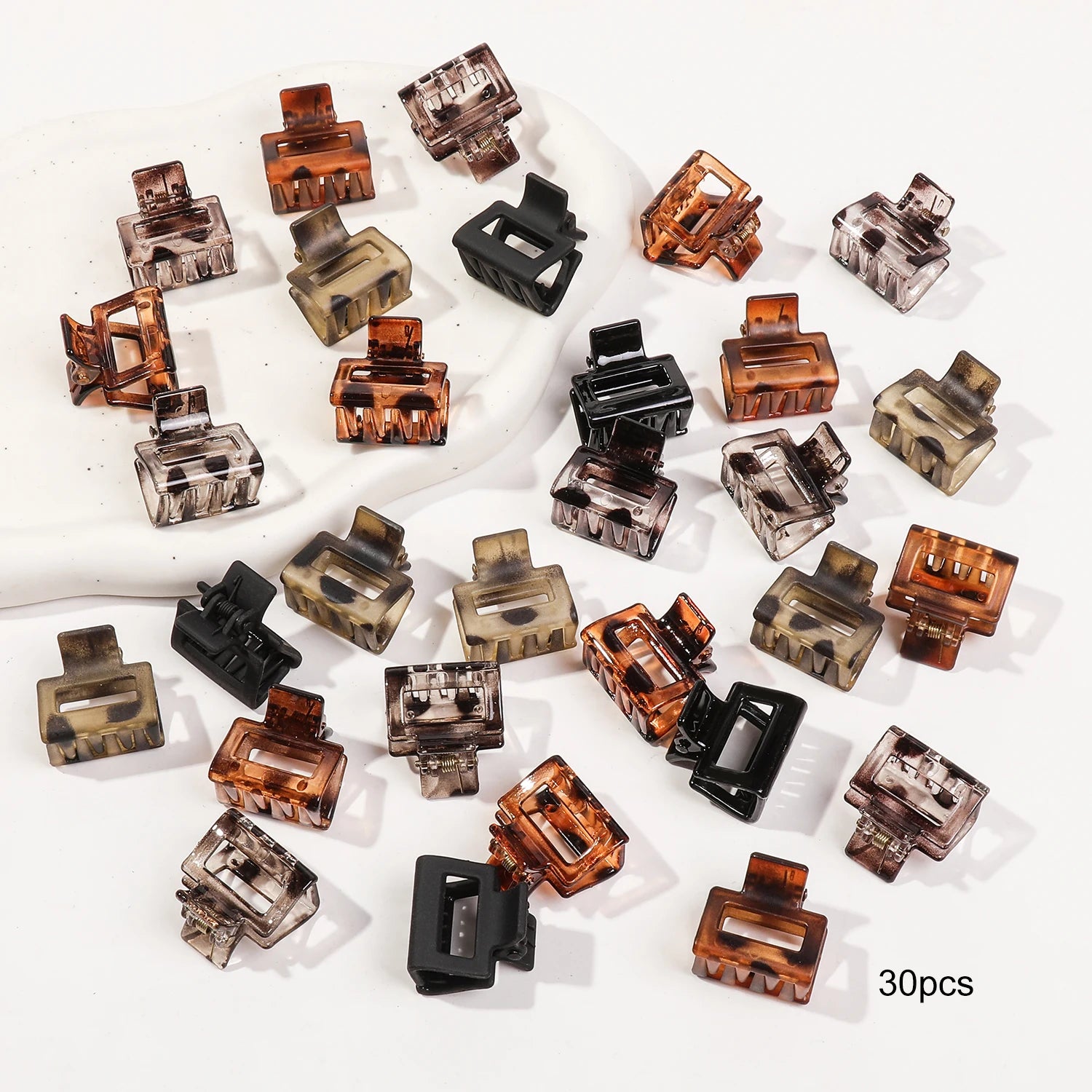 Mini Flower Hair Clips Pack Creaseless Claw Clips For Bangs - Smarsty