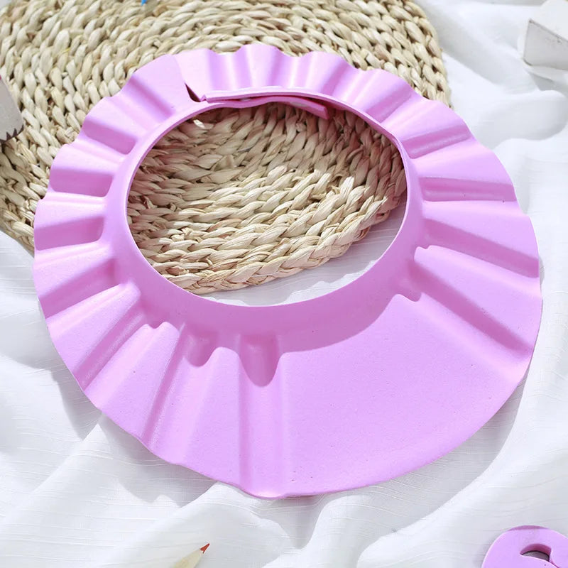 Baby Shower Soft Cap Adjustable Hair Wash Hat for Kids Ear Protection Safe Children Shampoo Bathing Shower Protect Head Cover - Smarsty