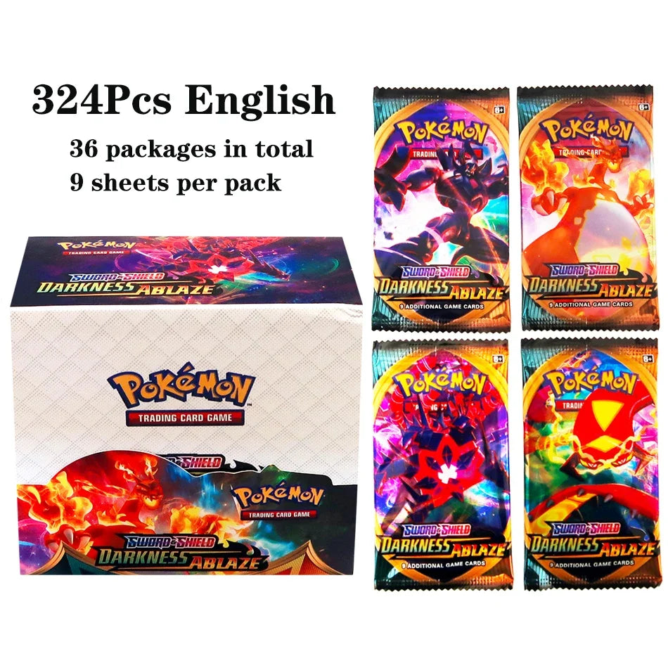 324pcs Pokemon TCG: Sword & Shield-Fusion Strike Booster Display Box (36 Packs) Board Game Card DESTINED RIVALS Stellar Crown - Smarsty