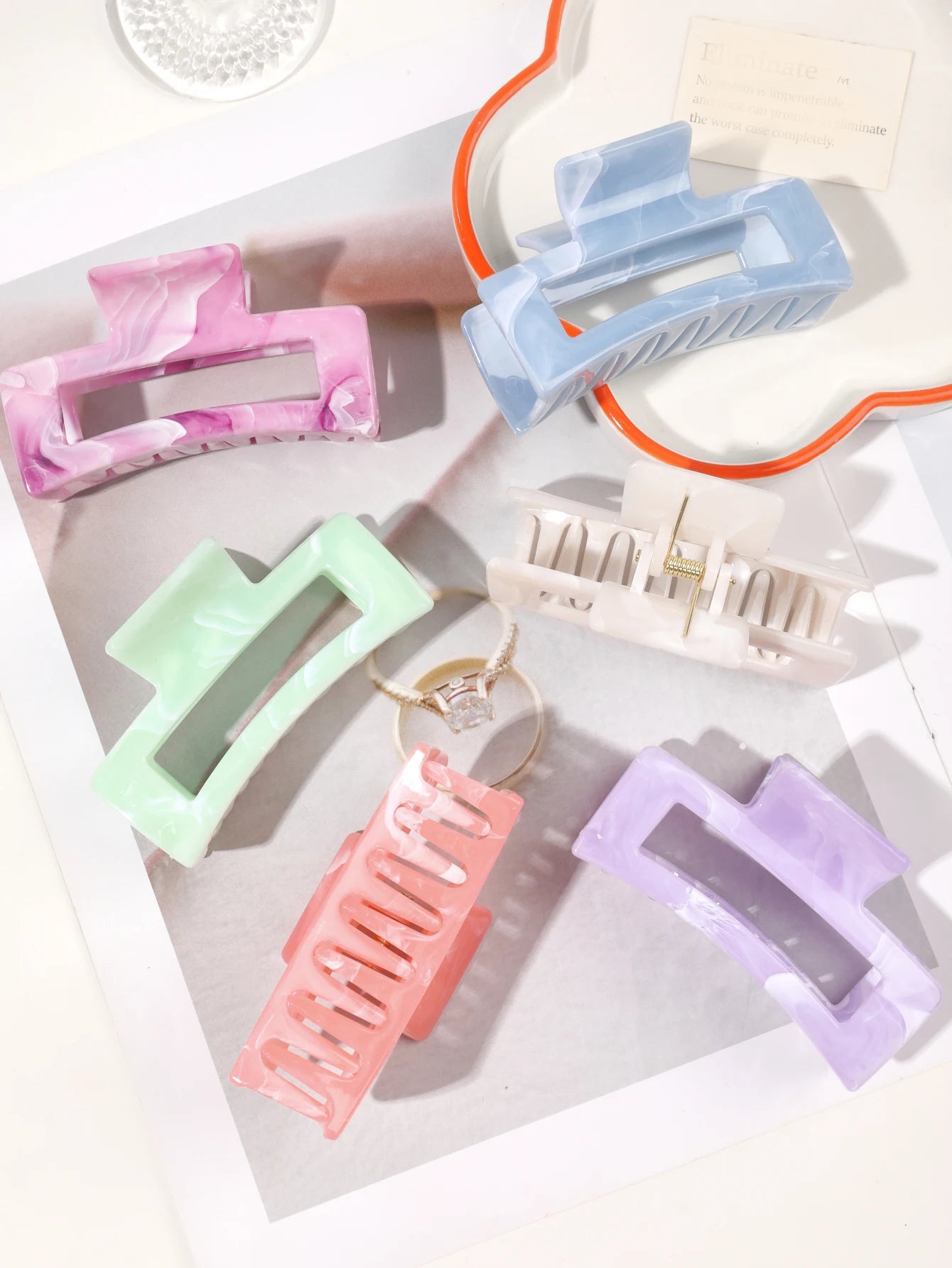 Hair Claw Clips Strong Hold Nonslip For Thick Hair - Smarsty