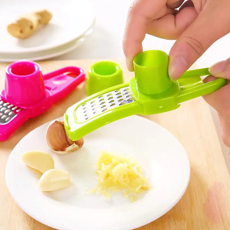1PCS Garlic Crusher Press Multi-Functional Manual Ginger Garlic Grinding Grater Cutter Garlic Peeler Kitchen Tools by Smarsty