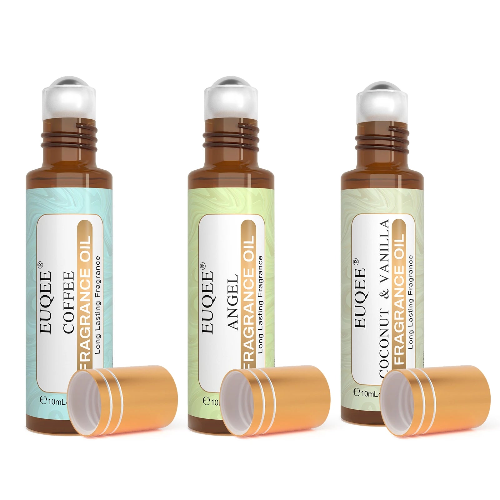 EUQEE 10ml Women's Roller Fragrance Oil Coconut Vanilla Scent - Smarsty