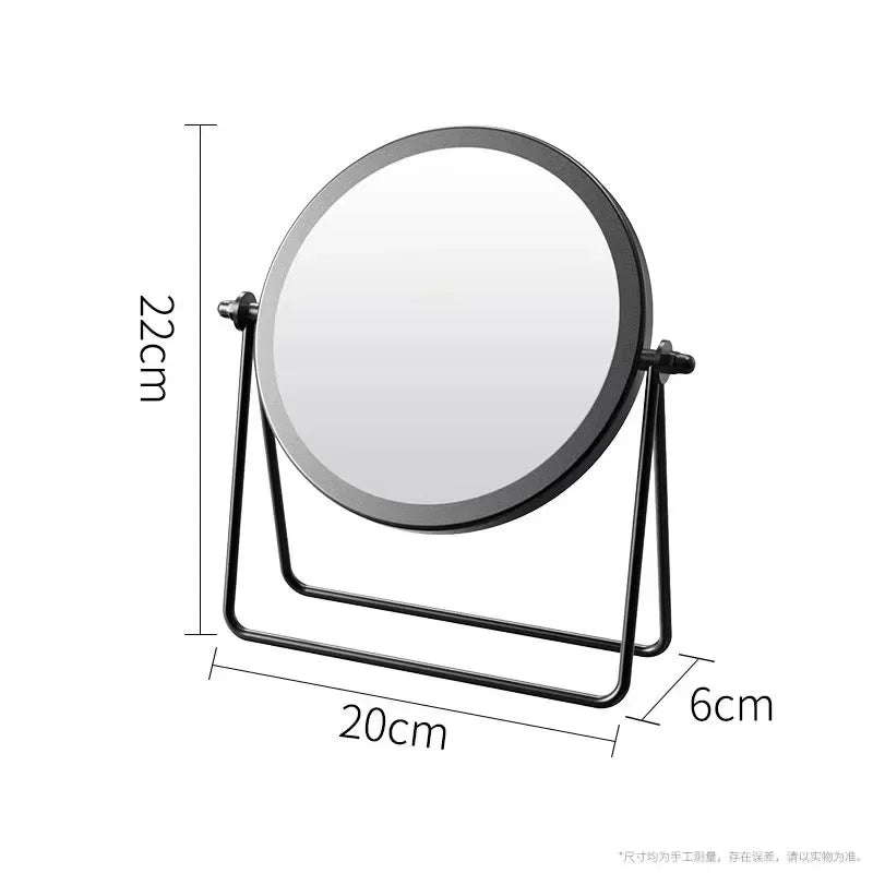 360 Degree Rotating Iron Makeup Mirror with Stylish Design - Smarsty