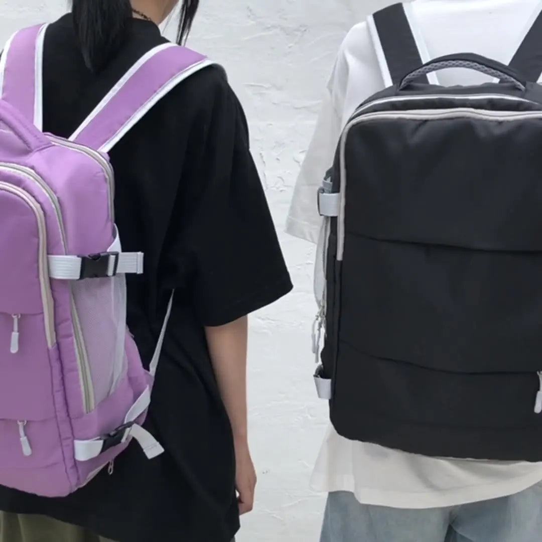 Casual Travel Backpack Women Large Capacity Waterproof Anti-Theft Casual Backpack Bag with Luggage Strap Laptop Backpack Women - Smarsty