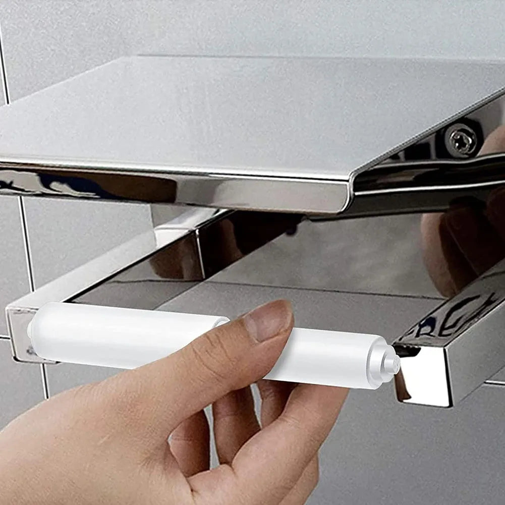 Durable Plastic Toilet Roll Holder Spindle Easy Install - Smarsty