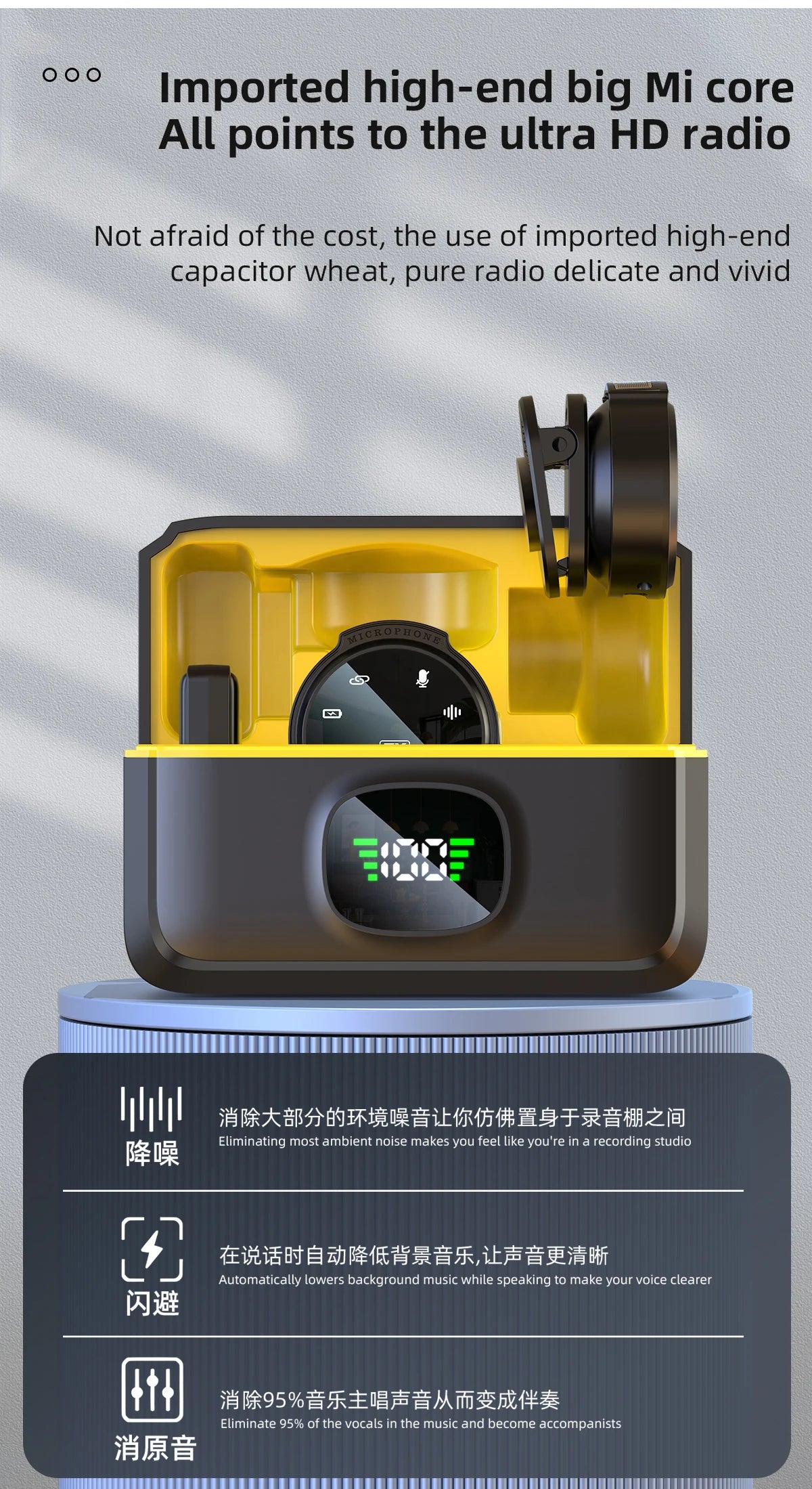 Xiaomi Wireless Lavalier Microphone for Mobile Live Recording - Smarsty