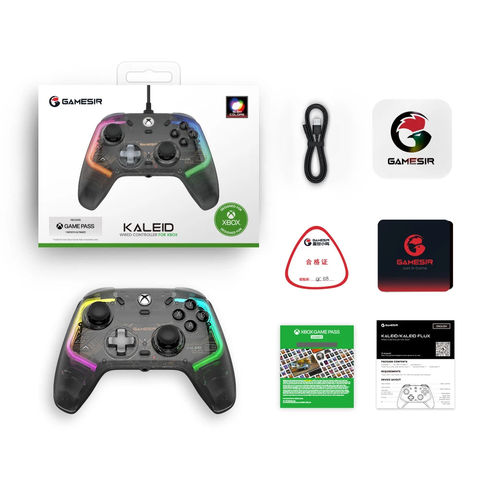 GameSir Kaleid Wired Xbox Controller with Hall Effect Joystick - Smarsty