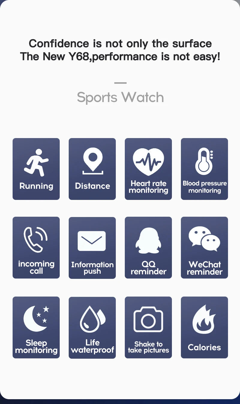 Multifunctional Bluetooth Smart Watch for Fitness Tracking - Smarsty