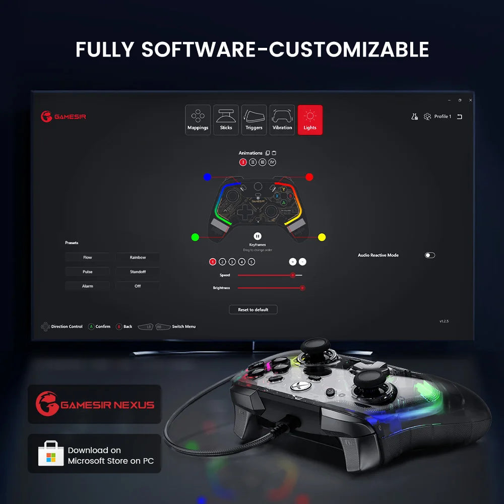 GameSir Kaleid Wired Xbox Controller with Hall Effect Joystick - Smarsty