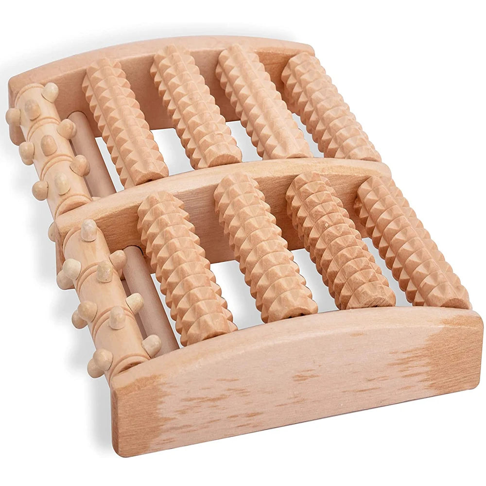 Wooden Foot Roller for Plantar Fasciitis Relief - Smarsty