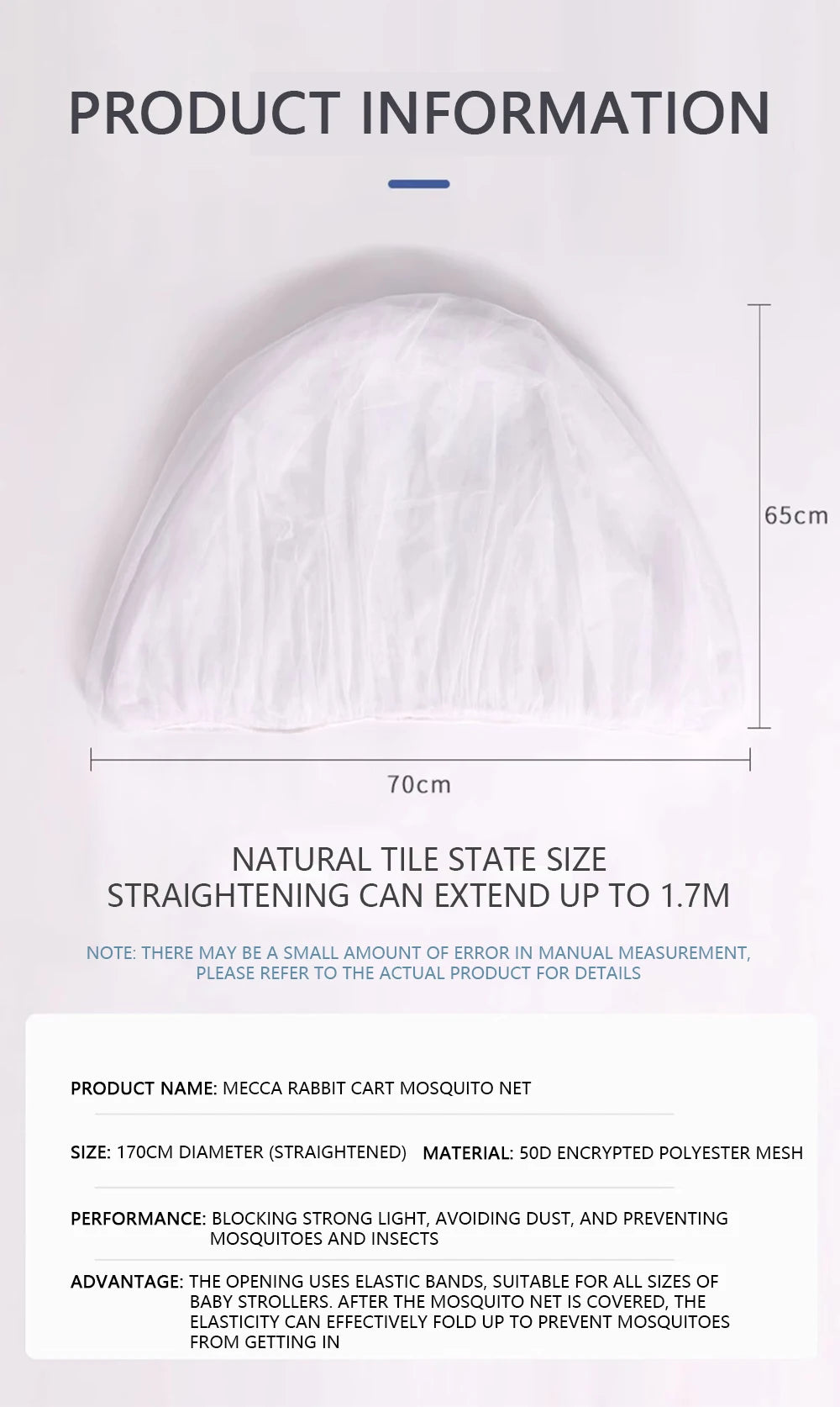 Portable Mosquito Net for Baby Stroller Protection - Smarsty