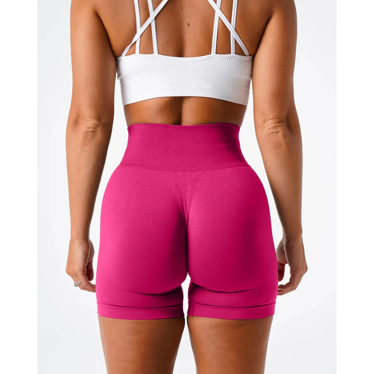 TKITK Spandex Solid Seamless Shorts Women Soft Workout Tights Fitness Yoga Pants Gym tight pants leggings cycling shark pants