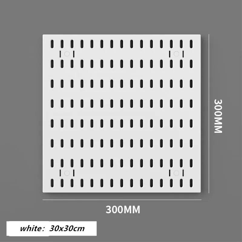 Punch-free Hole Board Vertical Desktop Wall Hanging Office Desk Storage Shelf Reading Room Desktop kitchen Bathroom Storage Rack by Smarsty