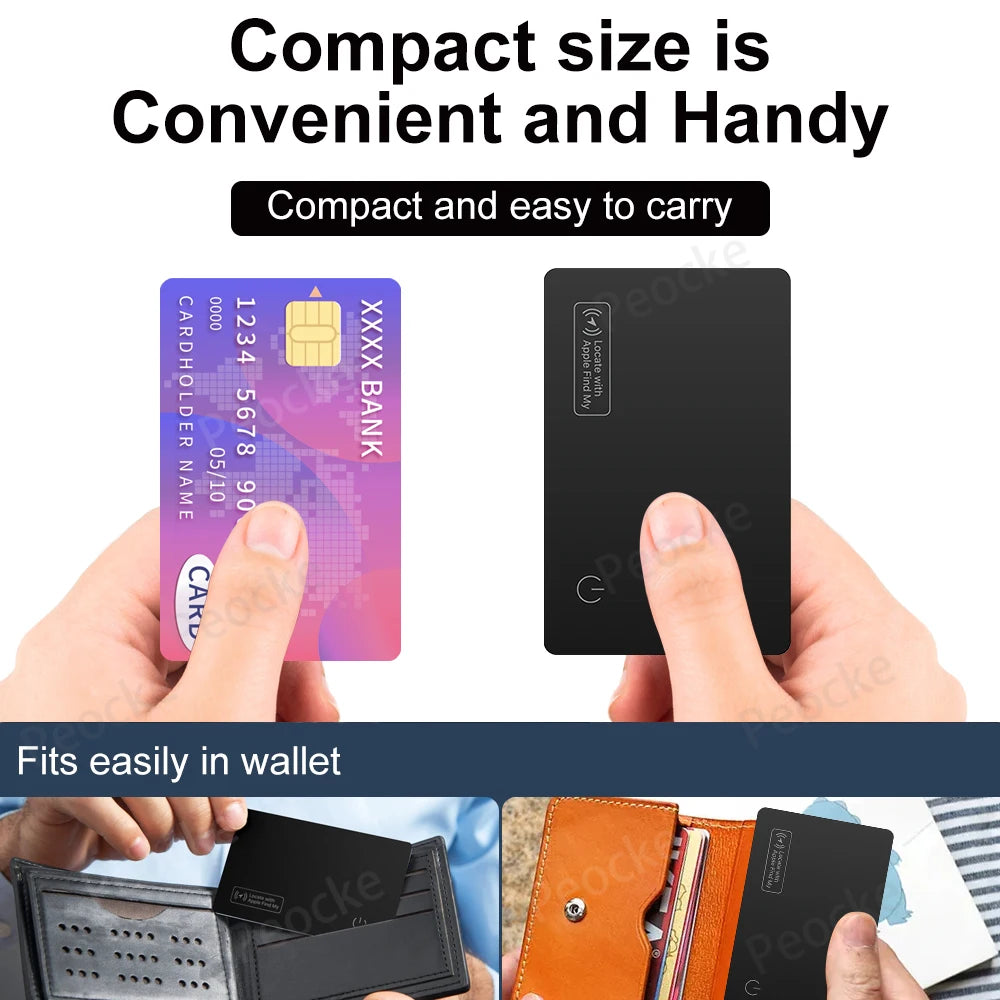 Ultra-Thin GPS Wallet Tracker with Bluetooth Connectivity - Smarsty