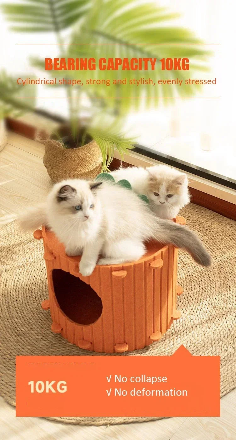 Large Space Felt Cat Nest for Comfortable Rest - Smarsty