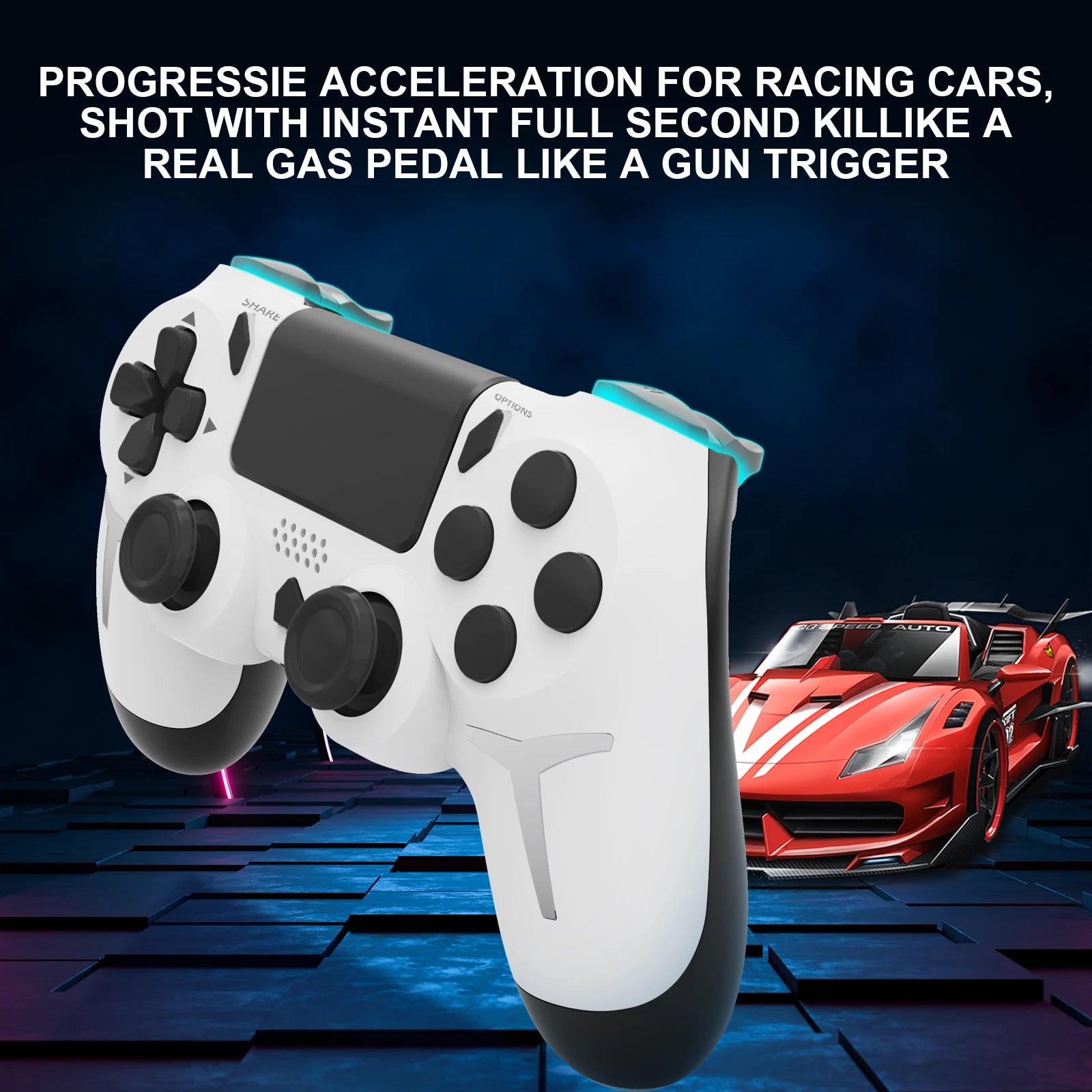 GAMINJA Wireless Gamepad Controller With Dual Vibration - Smarsty