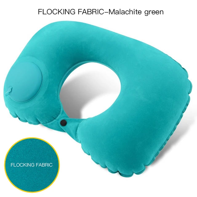 U Shape Inflatable Travel Pillow for Comfort and Support - Smarsty