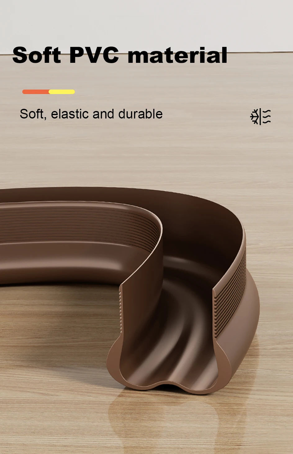 Flexible Door Bottom Sealing Strip Door Gap Soundproofing Wind and Dust Proof Weather Strip Under Door Draft Stopper Tape - Smarsty