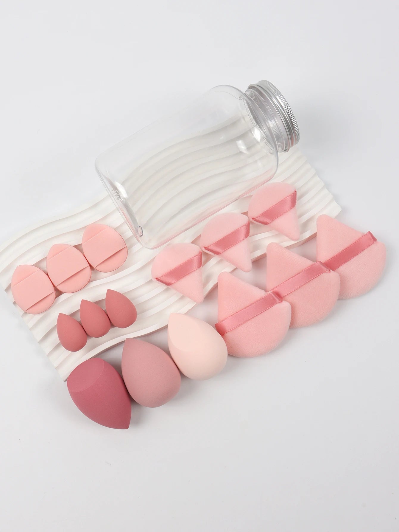Spring Cosmetic Puff Set with Mini Makeup Eggs and Cushions - Smarsty