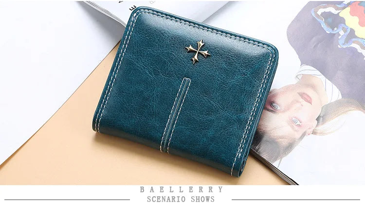 2023 New Mini Women Wallets Free Name Engraving Fashion Small Wallets Zipper PU Leather Quality Female Purse Card Holder Wallet
