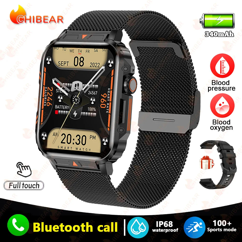 2024 Outdoor Military Smart Watch with IP68 Waterproof - Smarsty