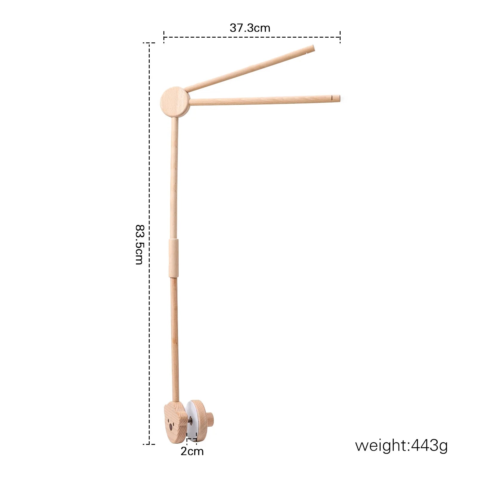 Revolving Music Box For Newborns Baby Crib Imitation Wood Color Hanging Rattle Baby Soothing Musical Toys 0-12 Months Baby Gift by Smarsty