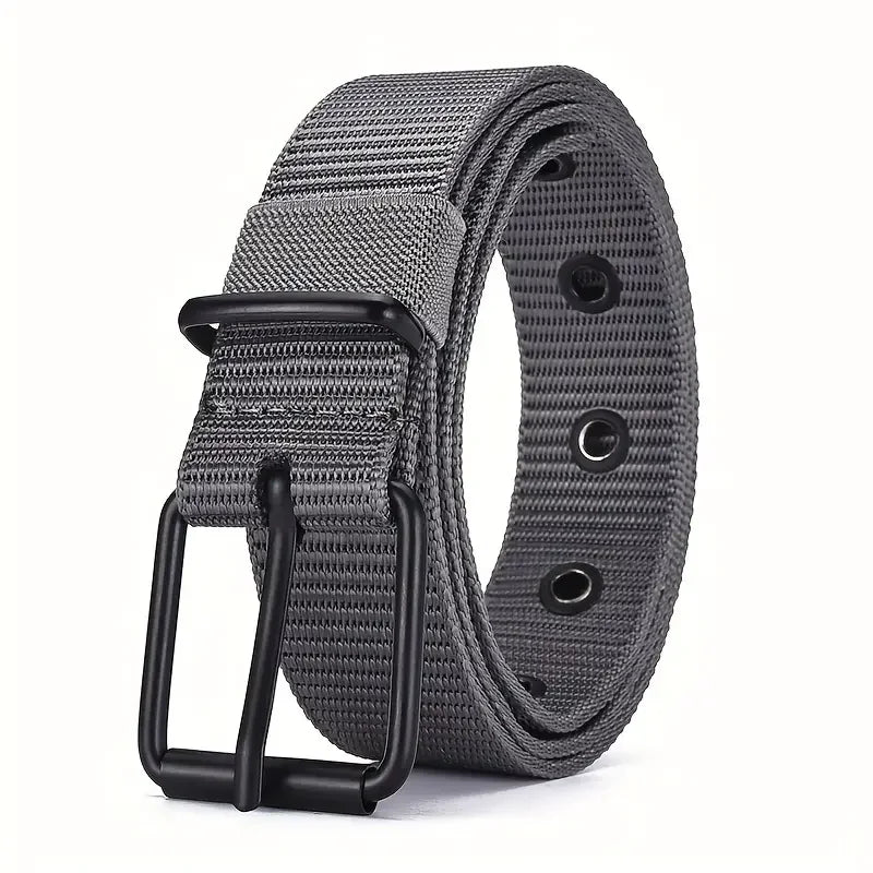 Mens Durable Nylon Canvas Belt Heavy Duty Tactical Workbelt - Smarsty