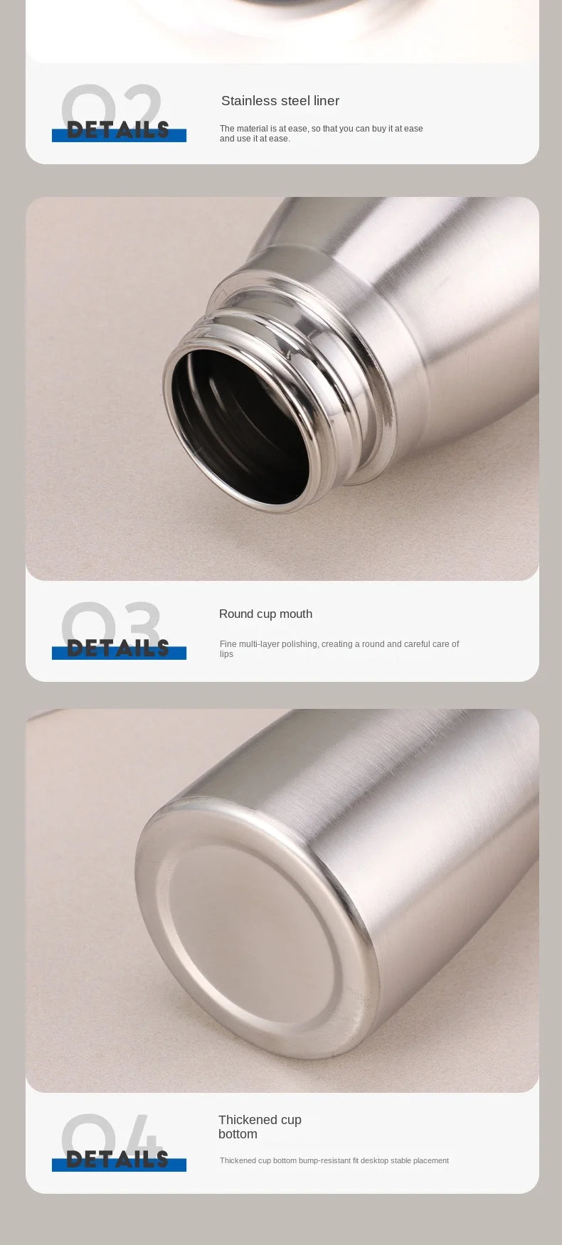 High Quality Stainless Steel Sport Water Bottle 1000ml - Smarsty