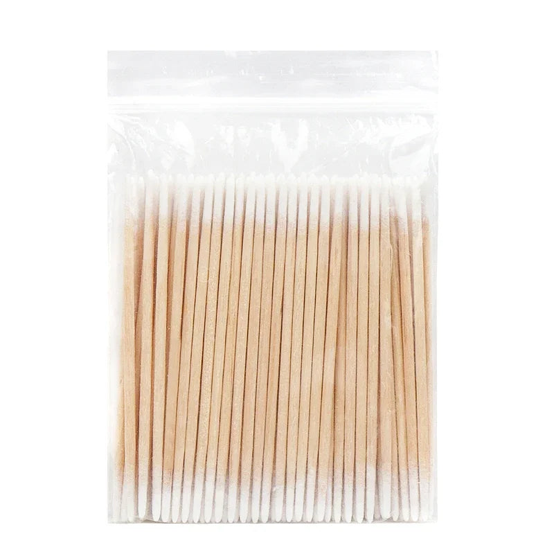 Disposable Wood Cotton Swabs for Eyelash Extensions - Smarsty