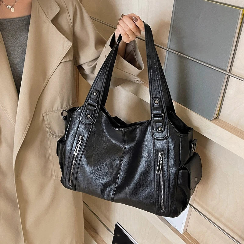 PU Leather Shoulder Bag With Soft Interior For Women - Smarsty
