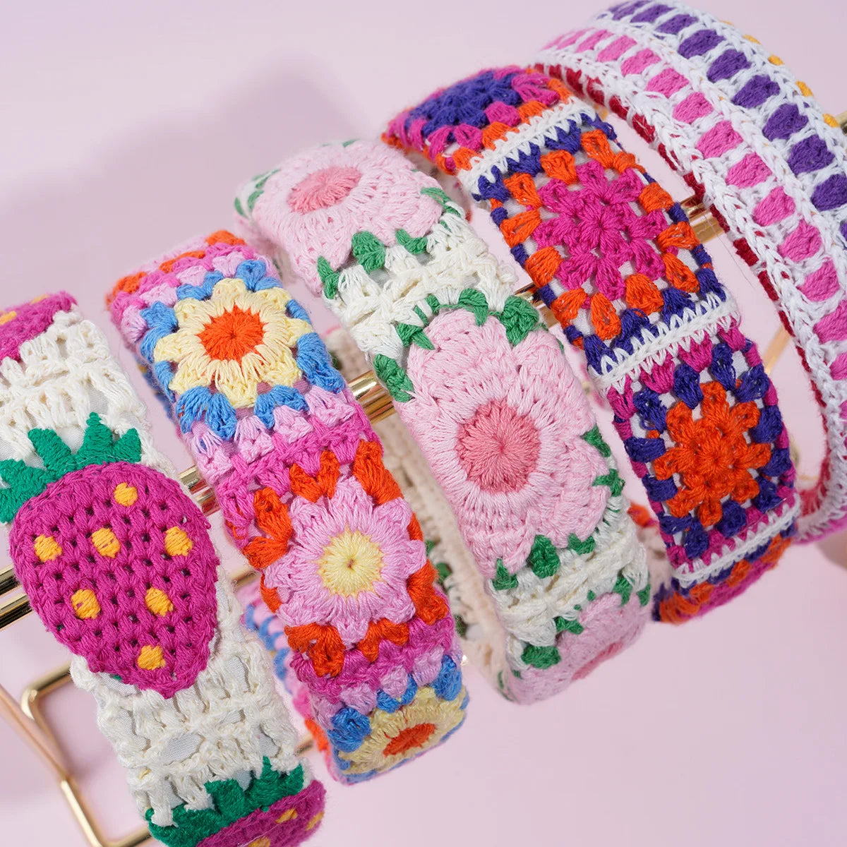 Knitted Headband Bohemian Handmade Summer Seaside Cotton - Smarsty
