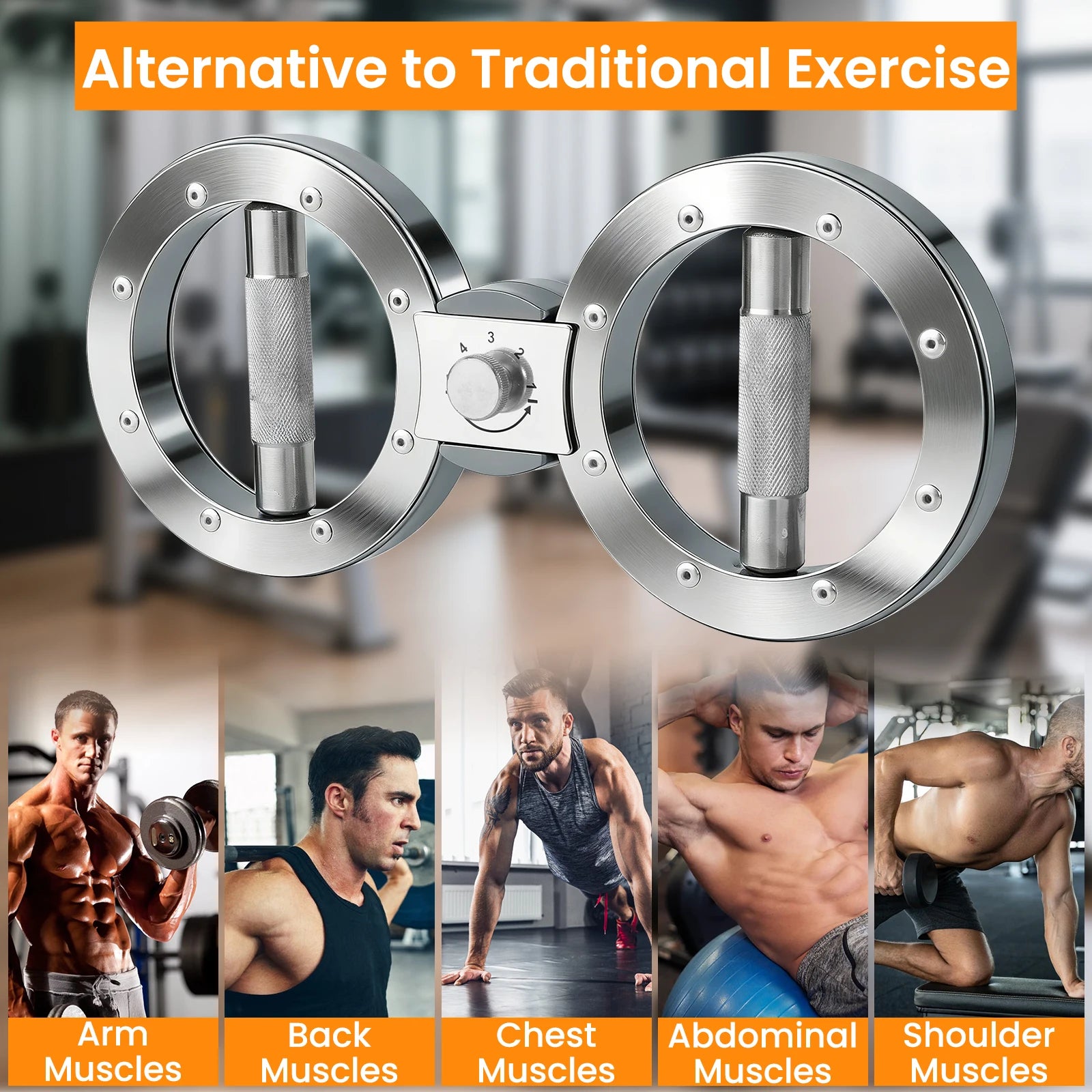 Rotator Machine Multifunctional Grip Strength Trainer 8 to 15 Pounds Adjustable Forearm Exerciser